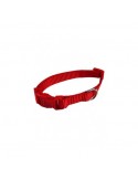 Collar ajustable nylon 10 mm x 20-30 cm rojo